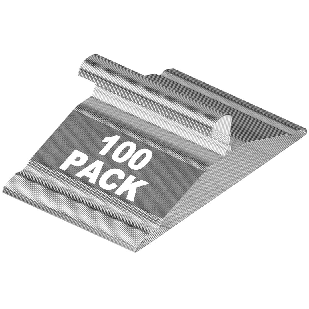 100 Pack Bulk Metal Clothes Hangers, Heavy Duty Wire Coat Hangers, Non-Slip, Ultra Thin Space Saving Hangers for Closet, Shirts, Suits, Pants, 16 Inch