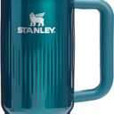 STANLEY Quencher H2.0 Tumbler with Handle and Straw 30 oz | Flowstate 3-Position Lid | Cup Holder Compatible for Travel | Insulated Stainless Steel Cup | BPA-Free | Fluted Marina Shine