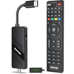 Digital Converter Box for TV, 2026 OWERSLYN 1080P ATSC Tuner Box with TV Tuner, Programs Recording & Playback, USB Media Player, HDMI/AV Output, 3RCA Cables, 2-in-1 Remote, Digital Channel Free