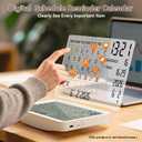 Digital Calendar, Digital Desk Planner Schedule Reminder Clock with Day and Date, Chargeable 8 Inch Large Display (White, 8 inch)