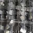 24 Pcs Silver Shimmer Wall Backdrop Panels for Party Decoration, 12 inch x 12 inch Silver Sequin Backdrop for Birthday Graduation Anniversary Engagement