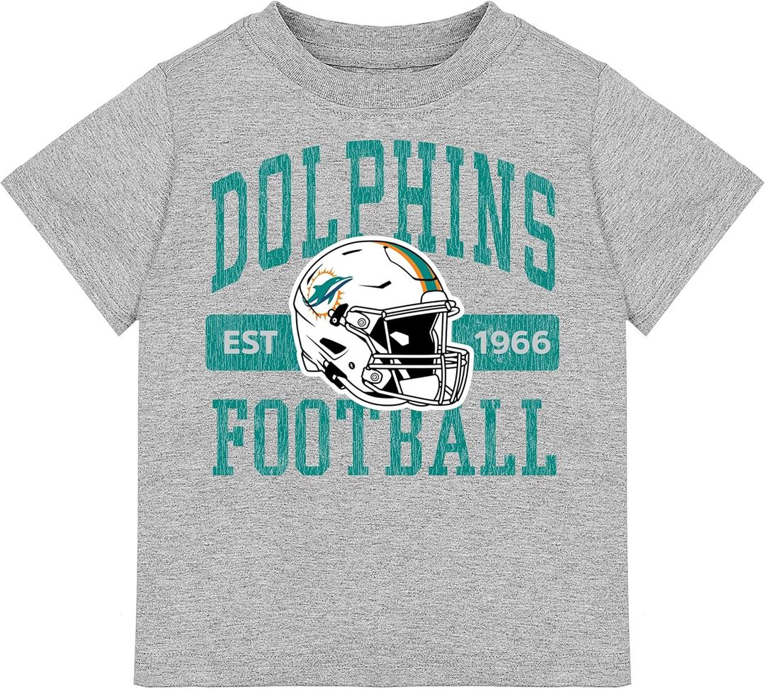 Gerber NFL Unisex-Baby NFL Short Sleeve Team Fan Tee Shirt
 (12m, Gray)