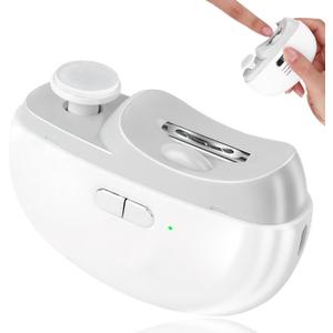 2025 Upgraded Electric Nail Clipper, Electric Nail File, 2 Speeds Automatic Nail Trimmer with LED Light & Clip Storage - USB Rechargeable for Baby, Kids, Adults, Seniors