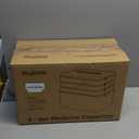 funest 4- Tier Medicine Storage Box Organizer Portable First Aid kit Box Empty with Handle, Multipurpose Medical Supply Organizer with Removable Tray, White