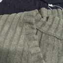 3 Pack Women's Ribbed Maternity Shirts, Long Sleeve V Neck Pregnancy Sweaters with Side Split Pregnant Clothes (Large, Black, Camel, Army Green)