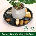 PATIKIL 30 Pack Plastic Plant Saucer, 10 Inch Plastic Plant Tray for Pots Flower Round Plant Dish Plant Drip Trays Water Tray Pot Drainage Tray for Indoors Outdoors Garden, Black