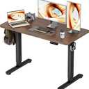 BIZUM Standing Desk Electric Adjustable Computer Desk-Stand up Desk Office Gaming Home Office Memory Desks 48x24 inches Wild Walnut, 47.2*23.6 Inch
