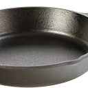 Lodge 10.25 Inch Cast Iron Pre-Seasoned Skillet  Signature Teardrop Handle - Use in the Oven, on the Stove, on the Grill, or Over a Campfire, Black
