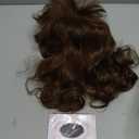 Men's Wigs 70s 80s Rock Wig Brown Wavy Mullet Wigs for Men Halloween Costume Theme Party Wig