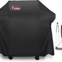 Kingkong 7106 Cover for Weber Spirit 200 and 300 Series Gas Including Grill Brush, Tongs and Thermometer