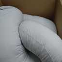 Momcozy Pregnancy Pillows for Sleeping, U Shaped Full Body Maternity Pillow with Removable Cover - Support for Back, Legs, Belly, HIPS for Pregnant Women, 57 Inch Pregnancy Pillow for Women, Grey