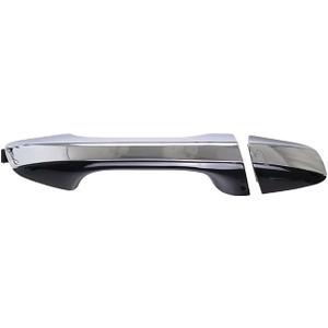 Rear Right Exterior Door Handle Chrome with Black Painted Compatible with Kia Optima 2016-2019