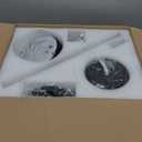 42 Inch Ceiling Fans with Lights and Remote,Outdoor Indoor Modern Flush Mount Ceiling Fan with 3CCT 6-Speed Quiet DC Motor,Small Low Profile Ceiling Fan for Bedroom Living Room OfficeBlack RGB