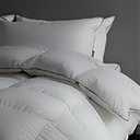 Twin Size Down Fiber Comforter, All Season Cotton Down Duvet Insert, High Fill Power Fluffy Ultra-SoftHotel Collection
, Size 106*90"