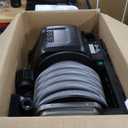 Giraffe Tools Grandstorm Wet Dry Vacuum Cleaner with 6 Nozzles, 30 FT Retractable Hose Wall Mounted Vacuum Cleaner for Car Detailing, GreyNo Remote Control Funtion