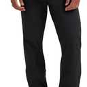 Wrangler Men's Straight Fit Flat Front Chino (Jet Black, 36W x 29L)