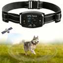 GPS Wireless Dog Fence, Range up to 6561 ft,Electric Collar with 3 Warning Modes, for Outdoor Use Waterproof& Rechargeable Pet Containment System for Most of Dogs (Black)