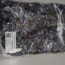 Amazon Essentials Women's Cap Sleeve Boat-Neck Faux Wrap Dress (Medium, Black Ditsy Floral)