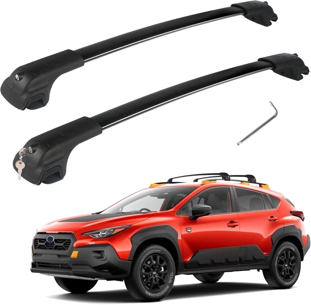 Roof Rack Cross Bars Compatible with Subaru Crosstrek Wilderness 2024-2026(NOT for Other Crosstrek Model), Lockable Crossbars Heavy Duty Aluminum for Rooftop Cargo Luggage, Kayak, Snow Board