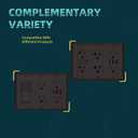 3-Gang Switch Outlet Electrical Cover Plate, Unbreakable Impact Resistant Faceplate Cover for Light Switch, Dimmer, GFCI, Receptacle, Standard Size 4.5x6.38, Brown Finish, 12 Pack