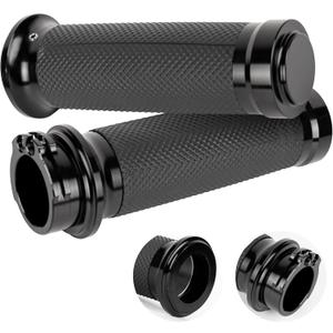 BlueStars 1"/25mm Hand Grips Handlebars - Compatible with Harley Sportster 883 1200 Honda Yamaha Suzuki Kawasaki Cruiser Motorcycle Bobber Chopper - Nonslip Comfortable Durable