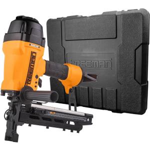 Freeman G2FS9 2nd Generation Pneumatic 9-Gauge 2" Fencing Stapler with Case, T-Handle, Adjustable Metal Belt Hook, and 1/4" NPT Air Connector