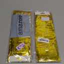 YUKL Laser Gold Christmas Decorations Tinsel Garland Parade Float Decorations for Trailer 4Pack 12FT Christmas Party Decor Ceiling Fringe Banner Gold Backdrop for Streamers Party Decorations