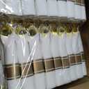 BESTVIP 700PCS Gold Plastic Dinnerware Set for 100 Guests, Disposable Plates for Party, Include: 200 Plastic Plates, 100 Pre Rolled Napkins with Gold Silverware, 100 Cups for Christmas, Halloween