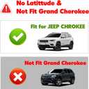 Vanseno Trunk Mat Compatible for 2014-2023 Jeep Cherokee Cargo Liner Backrest Mat Back Seat Cover All Weather Protector Compatible for Jeep Cherokee Accessories (No Latittude & Not Fit Grand Cherokee)