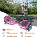 SIMATE Scooter, Bluetooth Speakers and LED Light-Up Wheels, APP Control, Dual 250W Motors, 8.5 mph Max Speed & 8.5 Miles Max Range, Gifts for Kids Adults Girls Boys