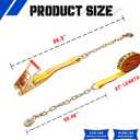 Chain Ratchet Straps 2 Inch x 27 Foot, Cargo Tie Down,4 Pack, 324 inches x 2 inches