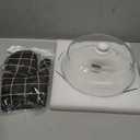 ACEPRUT New Upgrade Glass Microwave Splatter Cover for Food with Ceramic Handle & Heat-resistant Screw, 100% Food Grade BPA Free & Dishwasher Safe Microwave Plate Cover