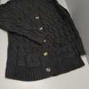 Womens Cardigan Long Sleeve Cable Knit Sweater Open Front Loose Outwear with Pocket (X-Large)