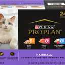Purina Pro Plan Hairball Control Cat Food, Wet Cat Food Variety Pack, Hairball Control Entrees - (Pack of 24) 3 oz. Cans (EXP 05/01/27)