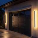 2Pack 39inch Outdoor LED Wall Light, 30W 110V Hardwired Long LED Wall Sconce, IP65 Waterproof Modern Light Fixture with Frosted Acrylic, 3000K Warm White Wall Lighting for Porch Garage House Exterior