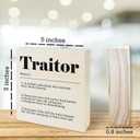 Funny Wooden Sign, Coworkers Leaving Traitor Gifts, Going Away Job Gifts, Gifts For Coworkers, Bosses And Besties, Sarcastic Gifts, Blessing Gifts, Office Home Decor And Accessories5x5 Inches-A01