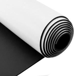Storystore Foam Insulation Neoprene Sheets with Adhesive, 1/16'' Thick x 12'' W x 59'' L Multi-Function Soundproof Large Closed Cell Neoprene Rubber Roll, Black