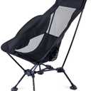 iClimb Ultralight Compact Camping Folding Beach Chair with Anti-Sinking Large Feet