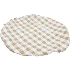 Milisten Waterproof Plaid Tablecloth for Outdoor Round Tables Sturdy Dirtproof Fitted Cover for Picnics Camping and BBQs
