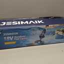 Pool Vacuum for Above Ground Pool, JESIMAIK 18.5 GPM Powerful Suction Handheld Pool Vacuum, 60min Runtime,Telescopic Pole Cordless Pool Vacuum for Above/Inground Pool, Spas, Hot Tubs Cleaning
