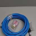 Cyclone Home Dryer Vent Duct Cleaning Kit: 23 feet Pressure Hose + 2 Jetter Nozzle + 1/4 Air Quick Connect+ Ball Valve