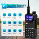 BAOFENG Radio UV-5RM Ham Radio Handheld 10W Ham Radios Long Range Two Way Radios with 2500mAh Battery, Type-C Charging, BAOFENG Walkie Talkies 4 Pack