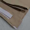 PI Blackout French Door Curtain, Privacy Thermal Insulated Curtain for Glass/ Front/ Sliding/ Patio Door 1 Panel (W30XL68, Beige)