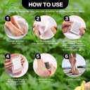 100 Pack Foot Pads, Ginger Oil Bamboo Charcoal, Foot Care Patch Message Deep Cleansing for Stress Relief, Better Rest, Feet Health Patches, Relaxing Muscles Christmas Gifts for Women