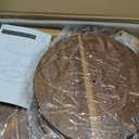 HURZMORO 4 Tier Round Cupcake Tower Stand for 50 Cupcakes, Wood Cake Stand with Tiered Tray Decor, Farmhouse Tiered Tray Decor, Cupcake Display for Birthday Graduation Baby Shower Tea Party