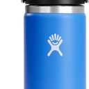 Hydro Flask Flex Sip Coffee Tumbler Insulated Stainless Steel, Non Spill, Leak Proof Travel Coffee Cup 16 Oz Cascade Blue