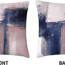 Pink and Navy Throw Pillow Velvet Pillowcase Home Set Comfortable Square Bed Decoration Outdoor Sofa Living Room Office Cushion Cover 18 "x18 Inch (Color-2)