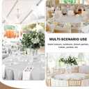 Fitable 6 Pack Ivory Round Table Clothes - 70 Inches in Diameter - Stain Resistant and Washable Tablecloths, Polyester Fabric Table Covers for Wedding, Party, Banquet, Gathering