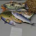 11 Pcs Gone Fishing Party Decorations Kit Fishing Net Cute Cardstock Photo Prop for Birthday Sea Animal Indoor Outdoor Dessert Table Party Supply