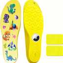 Breathable Insoles for Airtag – Kids Shoe Inserts with Hidden Tracker Pocket, Lightweight Cushion Support, Anti-Lost Case for Apple Airtag (Foot：9.5-10.2IN/Insole：9.6-10.6IN/M's6.5-M's7)